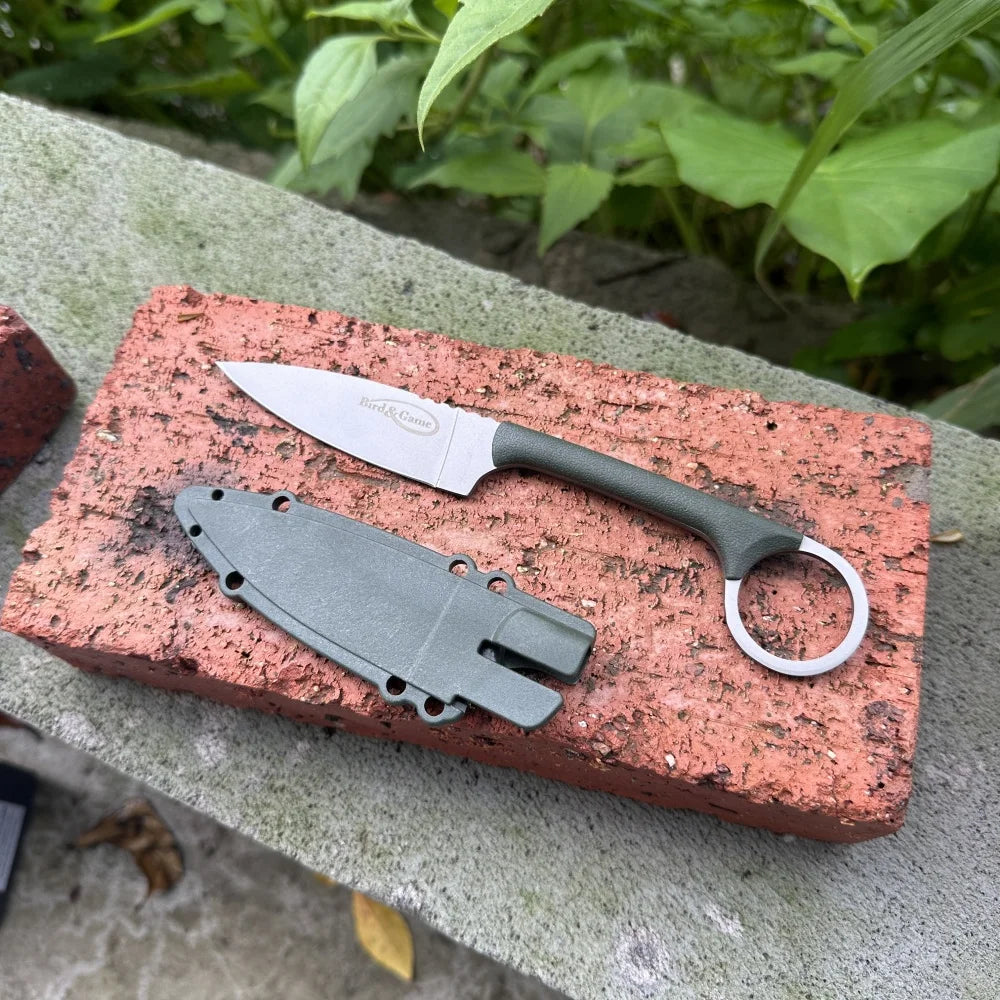 20AZ Straight Knife 440C Steel Blade Nylon ABS Handle Outdoor Camping Wilderness Survival EDC Pocket Knife A Man's Gift