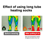 Unisex Battery Heated Socks Breathable 3 Level Temperature Rechargeable Heated Socks Cozy Cold-Proof for Camping Fishing Cycling