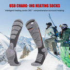 Electric Thermal Socks 3.7v Battery Foot Warm Socks Elastic Comfortable 3 Modes Adjustable for Fishing Camping for Hiking Skiing