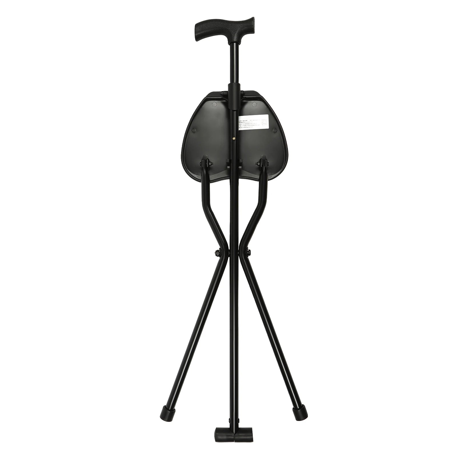 Walking Stick Cane Chair Folding Cane with Seat 35.4 Inches Tall and Supports up to 249.12lbs