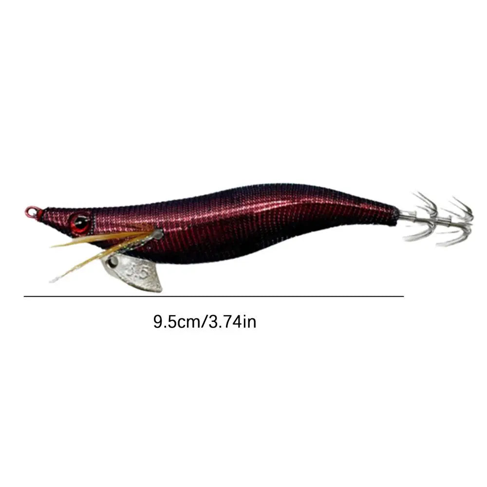 Glow Artificial Squid Lure Saltwater Wood Shrimp Lures Fluorescent Fishing Baits Realistic Freshwater Fish Luring For Sea River