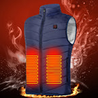 9 Heated Vest Zones Electric Heated Jackets Men Women Sportswear Heated Coat Graphene Heat Coat USB Heating Jacket For Camping