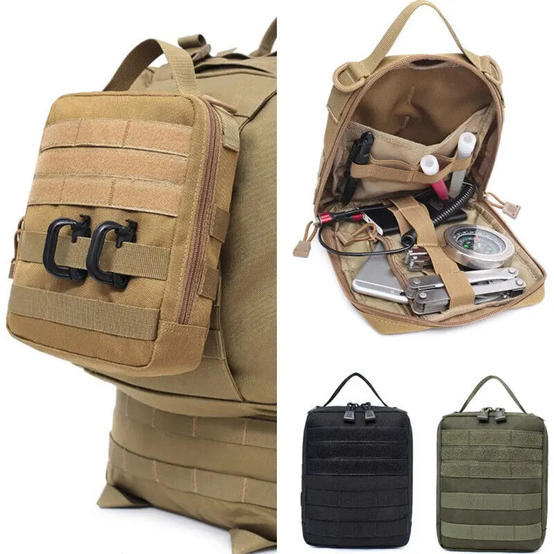 First Aid Kit EMT Medical IFAK Pouch Molle Tactical Med Emergency Trauma Bag for Camping Home Car Hiking Hunting