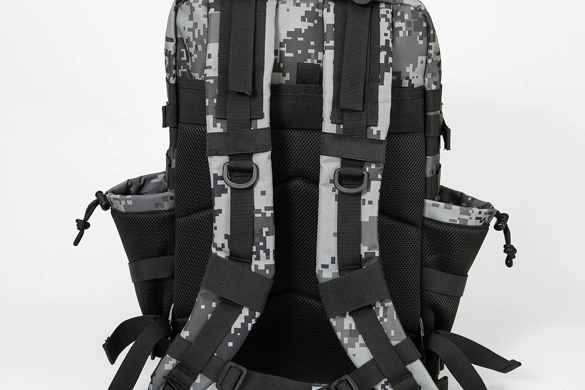 45L Tactical Backpack Hunting Rucksack with Dual Cup Holders  Outdoor camping equipment back pack