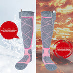 Electric Thermal Socks 3.7v Battery Foot Warm Socks Elastic Comfortable 3 Modes Adjustable for Fishing Camping for Hiking Skiing