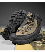 Men's mountain climbing motorcycle boots, outdoor hiking boots, fashionable boots
