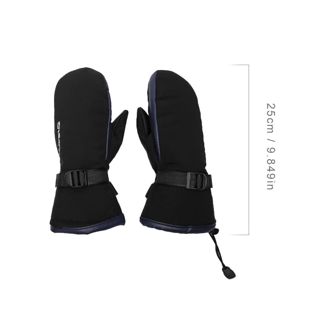 Electric Heated Gloves Motorcycle Winter Moto Heated Gloves Warm Waterproof Rechargeable Heating Thermal Gloves For Snowmobile