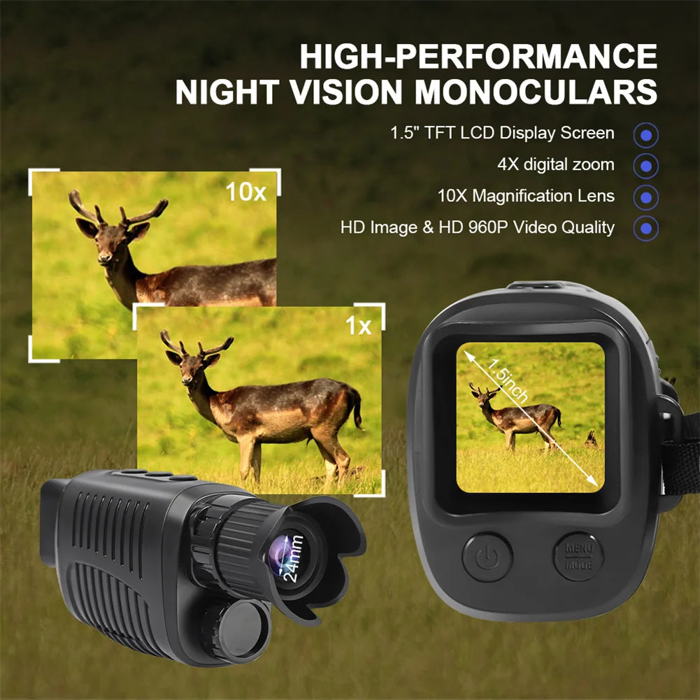 R7 Digital Night Vision Monocular Telescope 5X Zoom Outdoor Full HD Infrared Night Goggles