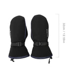 Electric Heated Gloves Motorcycle Winter Moto Heated Gloves Warm Waterproof Rechargeable Heating Thermal Gloves For Snowmobile