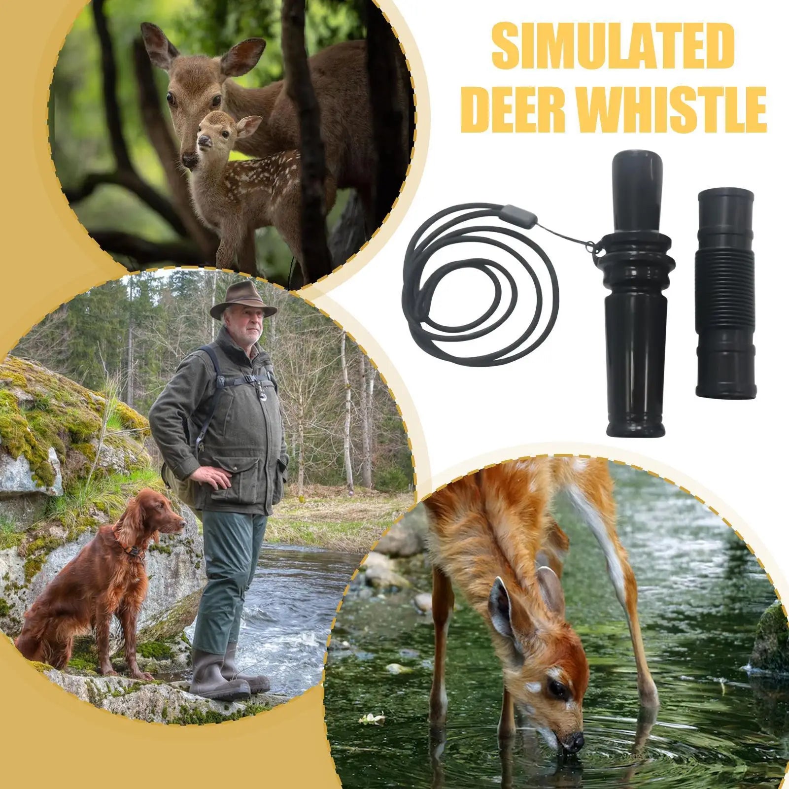 Hunting Deer Call - Doe Fawn Call with Lanyard