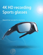 4K Video Glasses HD Smart Glasses Sports Outdoor Portable Motorcycle And Bicycle Recorder Camera 2hour Video Recording Time