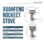 Adjustable mini Camping accessories portable camping gas Stove