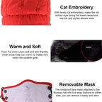 Winter Windproof Thermal Hat Ski Hunting Ear Flaps Cap with Removable Face Mask