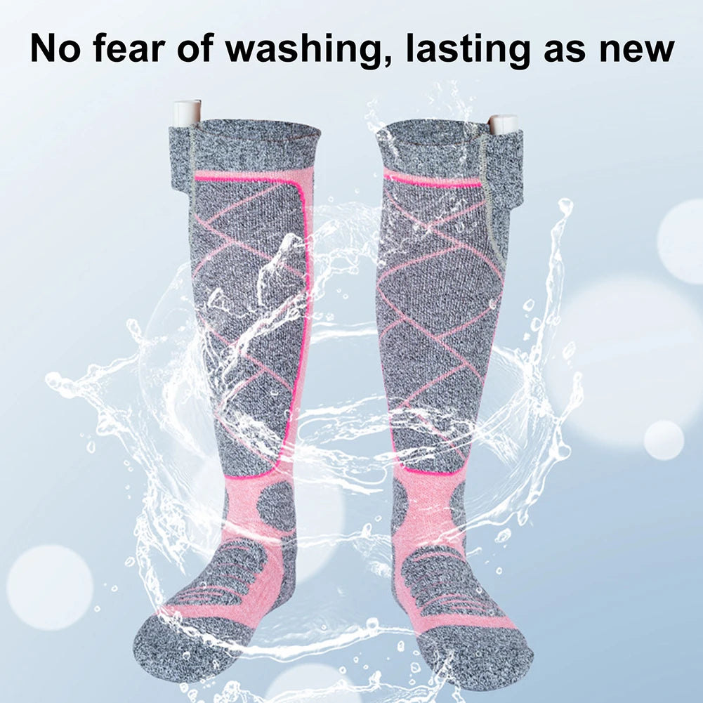 Electric Thermal Socks 3.7v Battery Foot Warm Socks Elastic Comfortable 3 Modes Adjustable for Fishing Camping for Hiking Skiing
