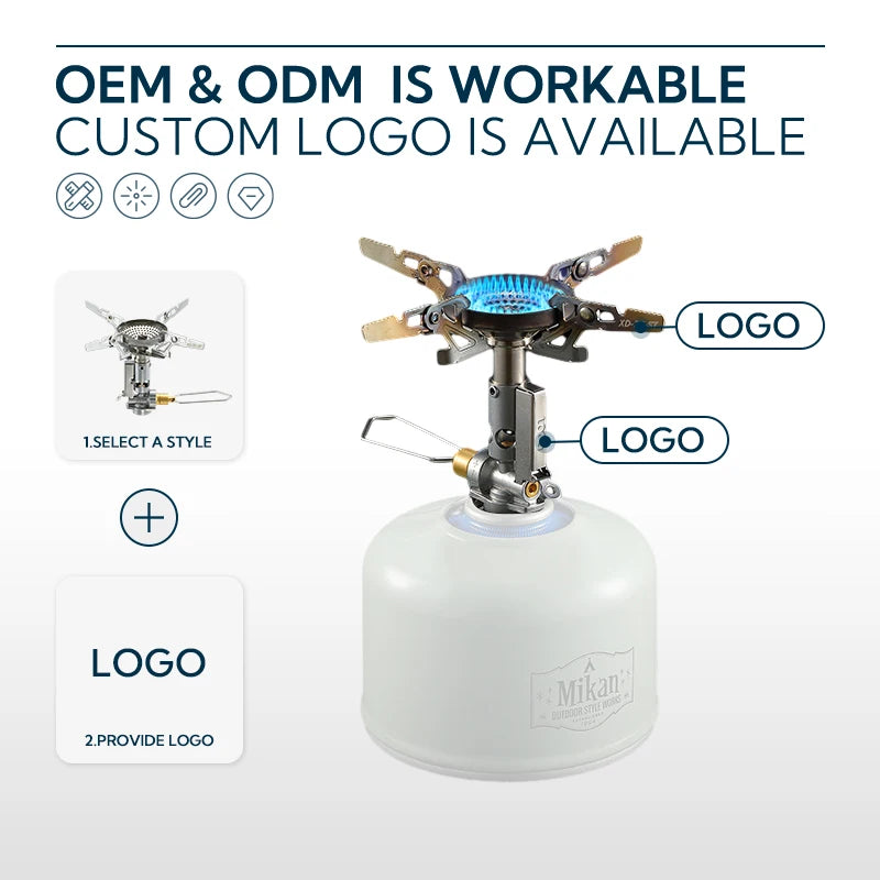 Adjustable mini Camping accessories portable camping gas Stove
