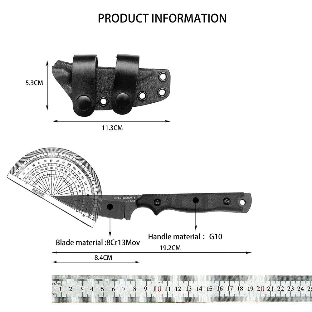 New Fixed Blade Knife, for Self Defense, Hunting, Outdoor Adventure, Camping Everyday Carry