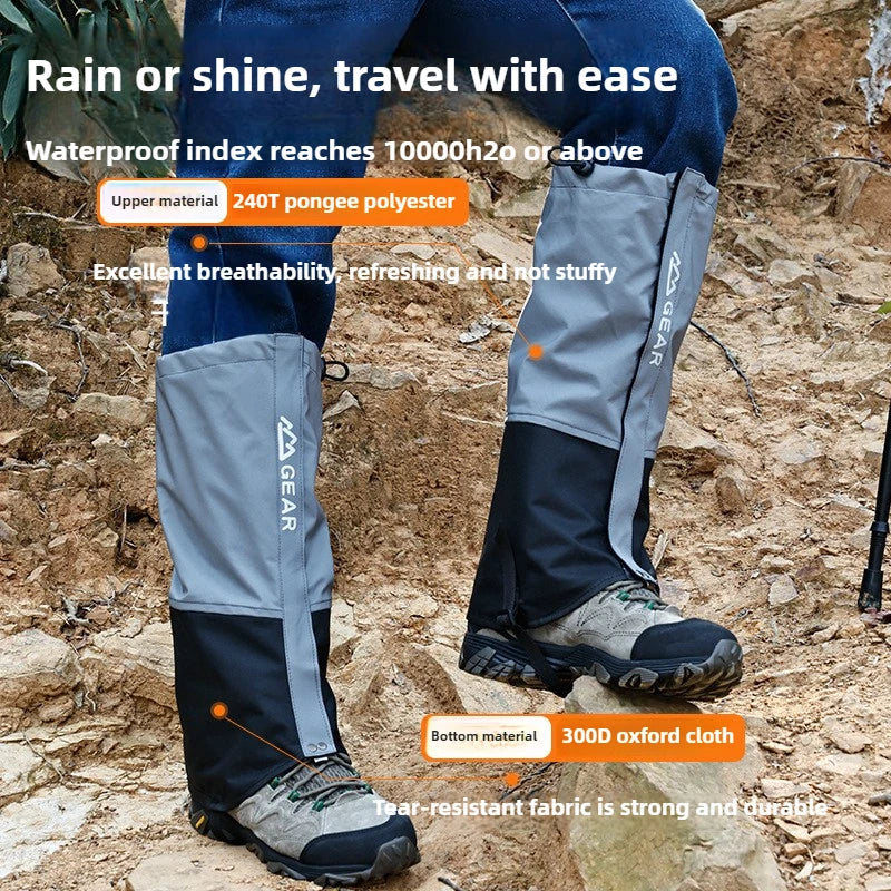 Hiking Gaiters Outdoor Travel Leg Warmers Waterproof