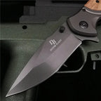 [200MM Camping Survival Pocket Knife] 200MM (8') 58HRC Folding Knife Pocket Knife 7CR13MOV Blade Camping Survival Fishing Fruit