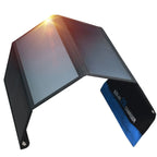 28W Portable Solar Panel 5VFolding Solar Panel 2 USB Ports