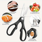 7-Piece Hollow Handle Kitchen Knife Set - Meat cleaver,Chef Knife, Boasts a Durable, Rust-Proof Design with a Sleek Knife barrel