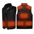 Womens Heated Vest 5 in 1 Smart Controller Lights-out Design, Electric Heated Jackets (Battery Pack Not Included)