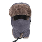 Winter Windproof Thermal Hat Ski Hunting Ear Flaps Cap with Removable Face Mask