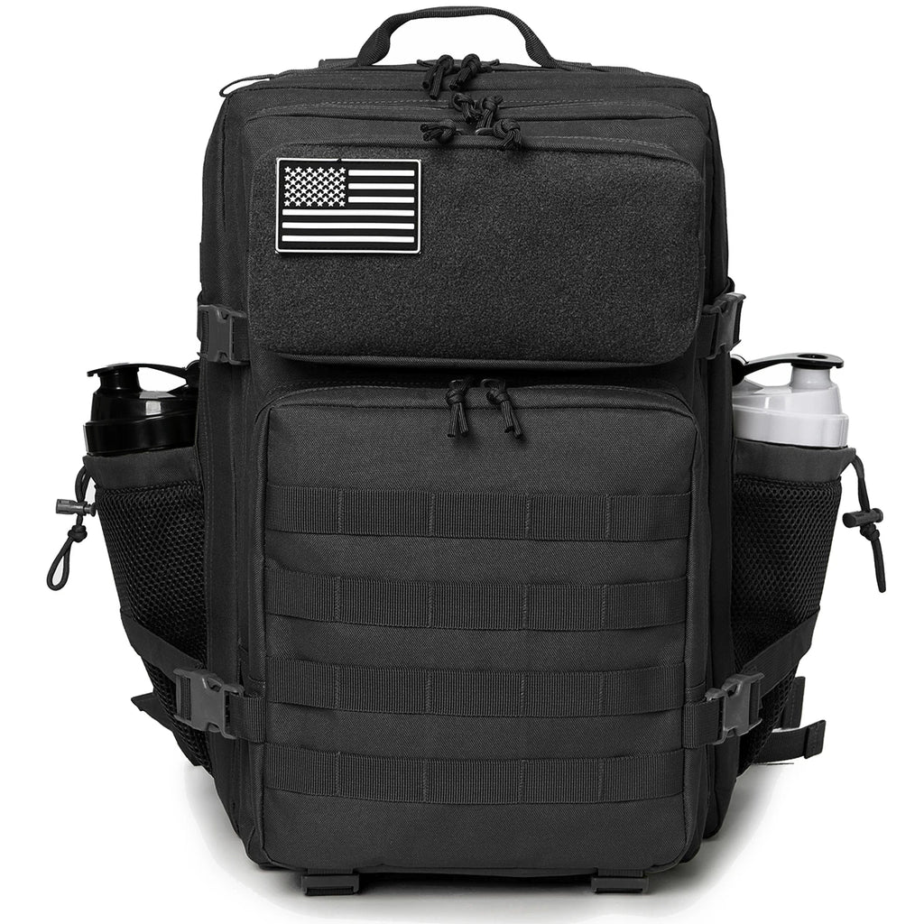 45L Tactical Backpack Hunting Rucksack with Dual Cup Holders  Outdoor camping equipment back pack