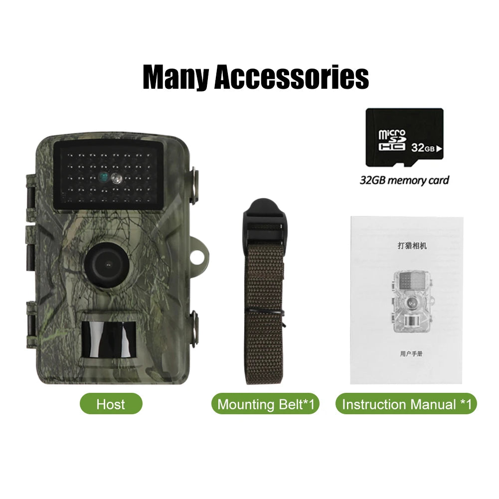 Hunting Trail Camera 16MP 1080P 940nm Infrared Night Vision Motion Activated
