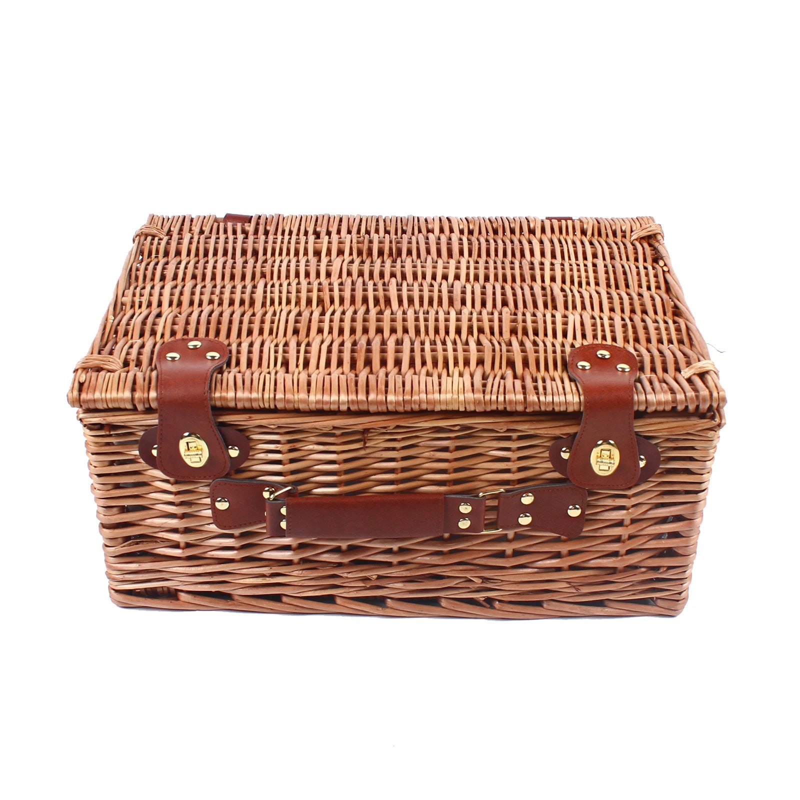 Blue and White Outdoor Picnic Household Storage Basket  Suitable for Excursions, Camping, Hiking, Picnics, Outdoor Parties