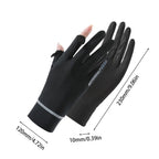 Lady Sunscreen Ice Silk Gloves Cycling Gloves Breathable Motorcycle Gloves Bicycle Gloves for Golf Driving Riding Fishing Hiking