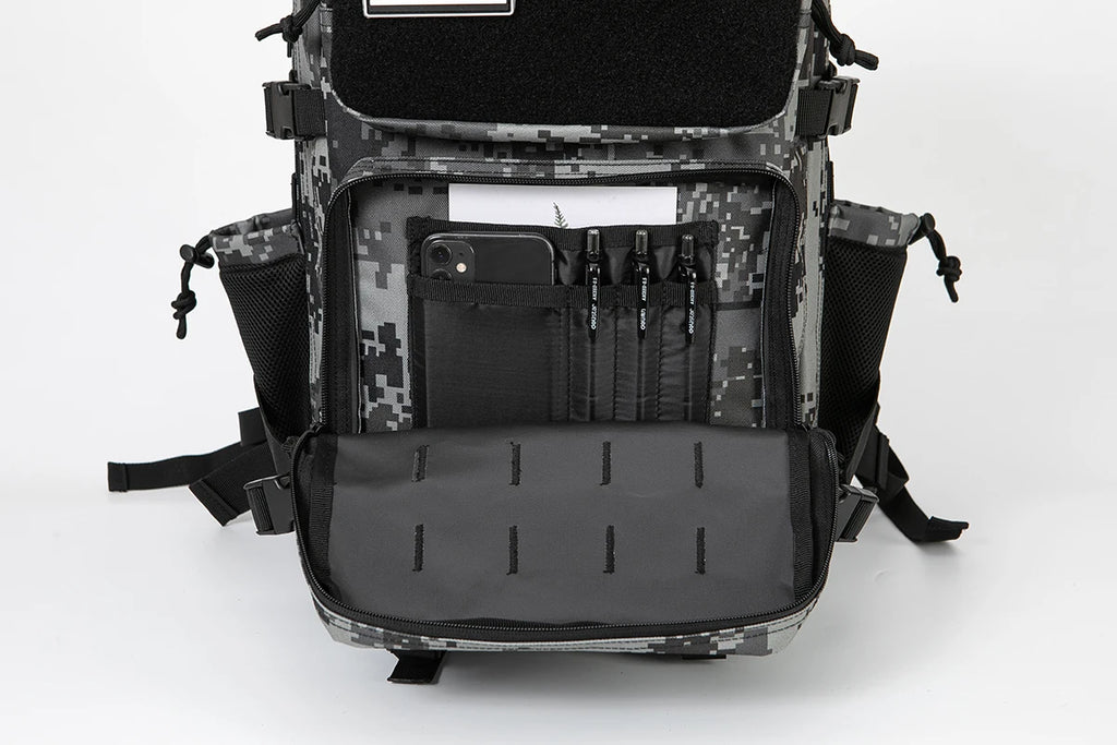 45L Tactical Backpack Hunting Rucksack with Dual Cup Holders  Outdoor camping equipment back pack
