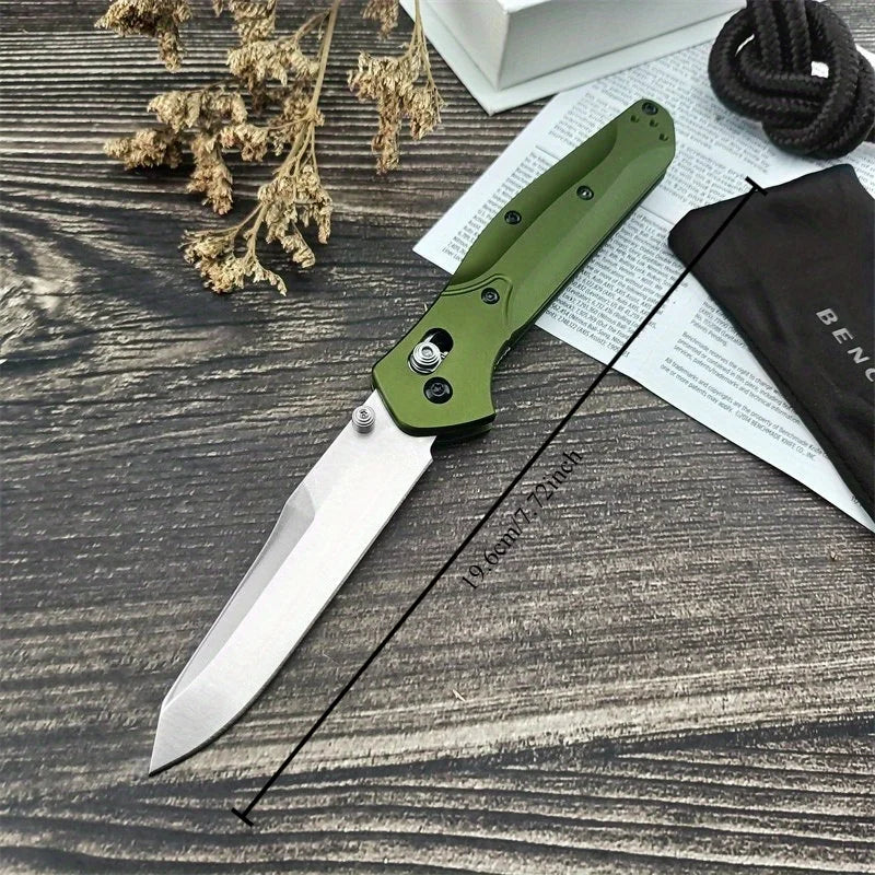 BM 940 Portable Folding Knife D2 Steel Blade Aluminum Alloy Handle Outdoor Camping Survival Tactics EDC Pocket Knife Men's Gift