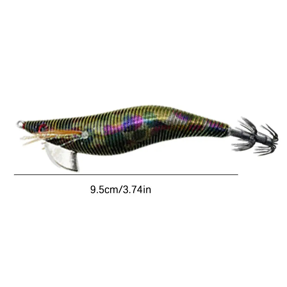 Glow Artificial Squid Lure Saltwater Wood Shrimp Lures Fluorescent Fishing Baits Realistic Freshwater Fish Luring For Sea River