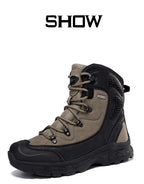 Men's mountain climbing motorcycle boots, outdoor hiking boots, fashionable boots