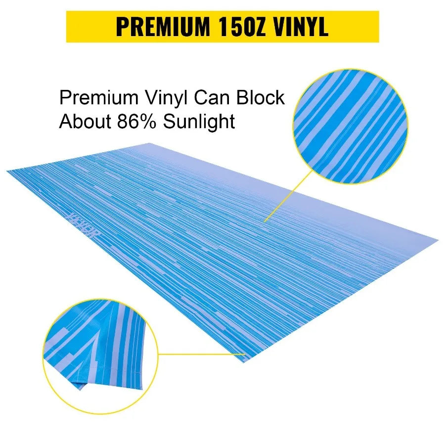 RV Awning 19' Camper Awning Fabric Trailer Awning Canopy Patio Camping Car Awning Durable 15oz Vinyl Roller Tube for RV Van SU
