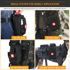 First Aid Pouch EMT IFAK Medical Pouch Waist Pack Utility Tool Pouch EDC Pouch Outdoor 1000D Tourniquet Holder
