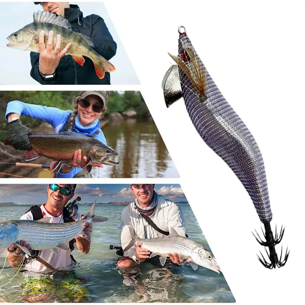 Glowing Squid Jigs Saltwater Shrimp Lures Fluorescent Artificial Fishing Baits Realistic Freshwater Fish Luring Tools supplies