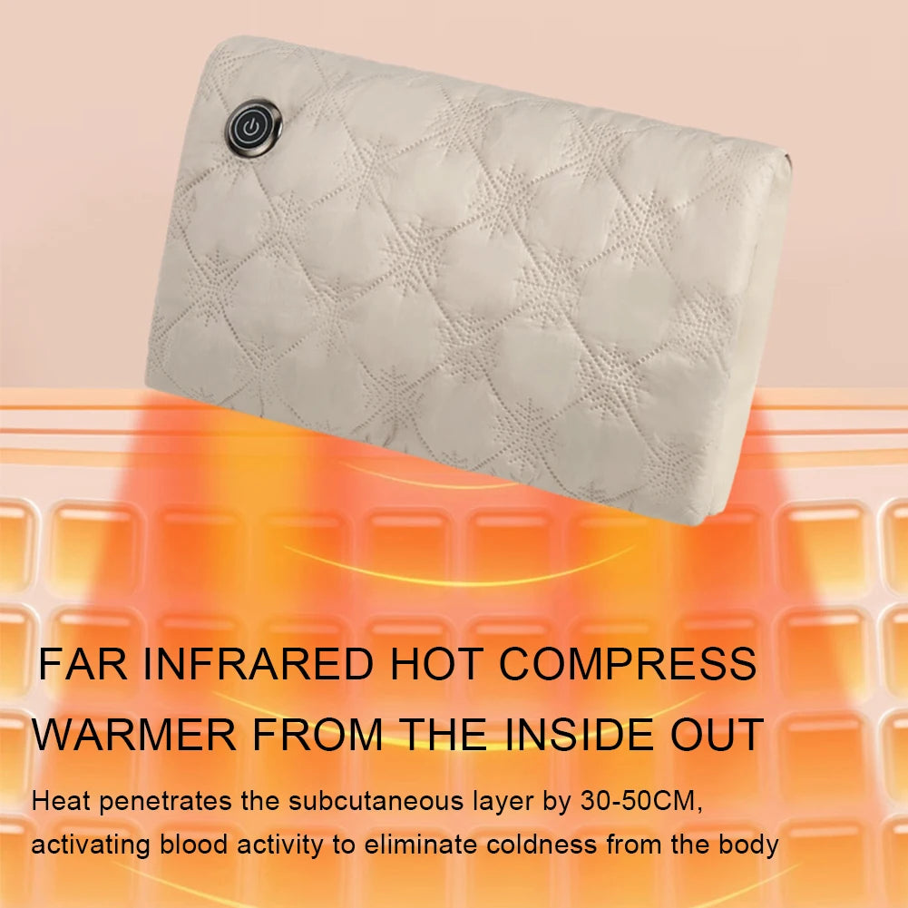 Electric Hand Warmer Electric Heated Gloves 3 Heating Level Hand Warmer Pouch USB Charging Soft Heating Mitts for Winter