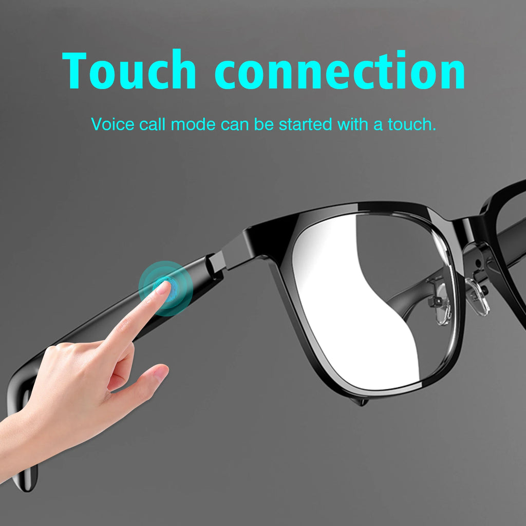 Smart glasses, intelligent noise reduction, can answer/make calls, touch voice assistant, unisex, blue light blocking glasses