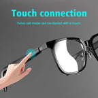Smart glasses, intelligent noise reduction, can answer/make calls, touch voice assistant, unisex, blue light blocking glasses