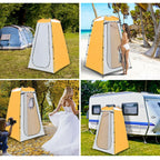 Portable Privacy Shower Tent Outdoor Waterproof Changing Room Shelter for Camping Hiking Beach Toilet Shower Bathroom