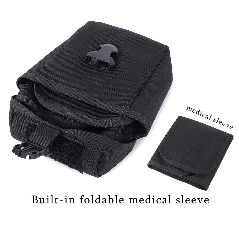 Tactical Molle Medical First Aid Kit IFAK Bag Outdoor Emergency Survival Pouch Camping Rip Away EMT Tools Bag
