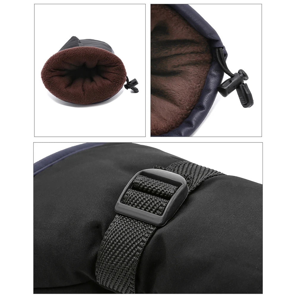 Electric Heated Gloves Motorcycle Winter Moto Heated Gloves Warm Waterproof Rechargeable Heating Thermal Gloves For Snowmobile