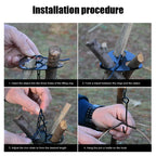 Portable Outdoor Barbecue Tripod Hanging Rack