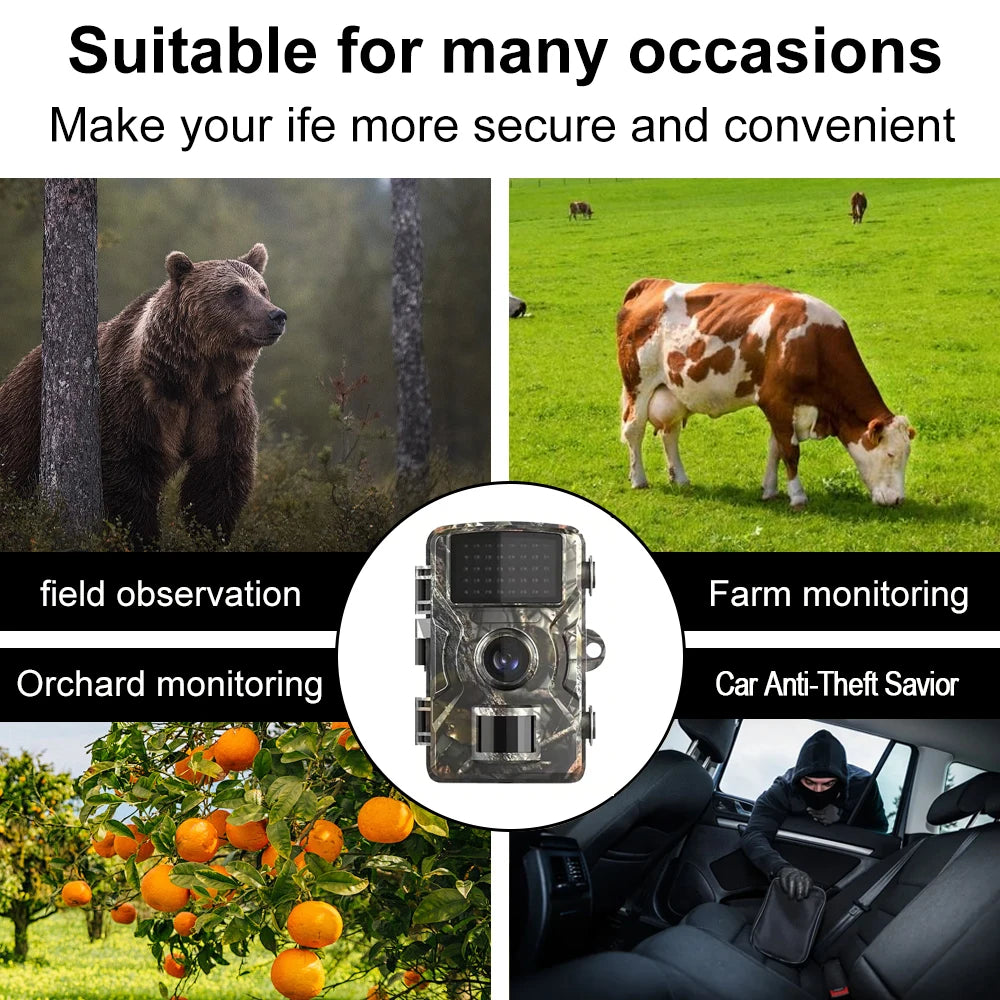 Hunting Trail Camera 16MP 1080P 940nm Infrared Night Vision Motion Activated