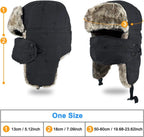 Winter Windproof Thermal Hat Ski Hunting Ear Flaps Cap with Removable Face Mask