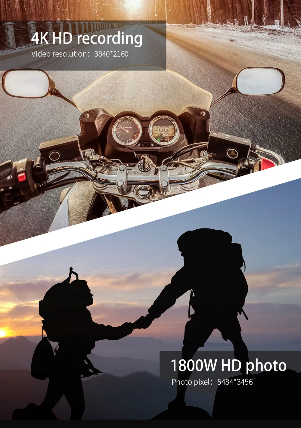 4K Video Glasses HD Smart Glasses Sports Outdoor Portable Motorcycle And Bicycle Recorder Camera 2hour Video Recording Time