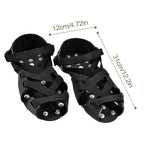 Crampons For Hiking Boots 32-Spikes Crampons Ice Cleats Traction Snow Grips Winter Ice Snow Grips Traction Cleats For Walking