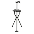 Walking Stick Cane Chair Folding Cane with Seat 35.4 Inches Tall and Supports up to 249.12lbs
