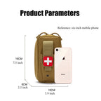 First Aid Pouch EMT IFAK Medical Pouch Waist Pack Utility Tool Pouch EDC Pouch Outdoor 1000D Tourniquet Holder